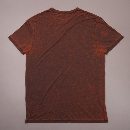 Buckle Black Burnout V-Neck Short Sleeve T Shirt Mens XL Orange BB3165 EUC - Picture 2 of 6
