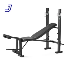 Standard Bench & Rack Combo with Leg Press Durable 14 Gauge FREE SHIPPING USA
