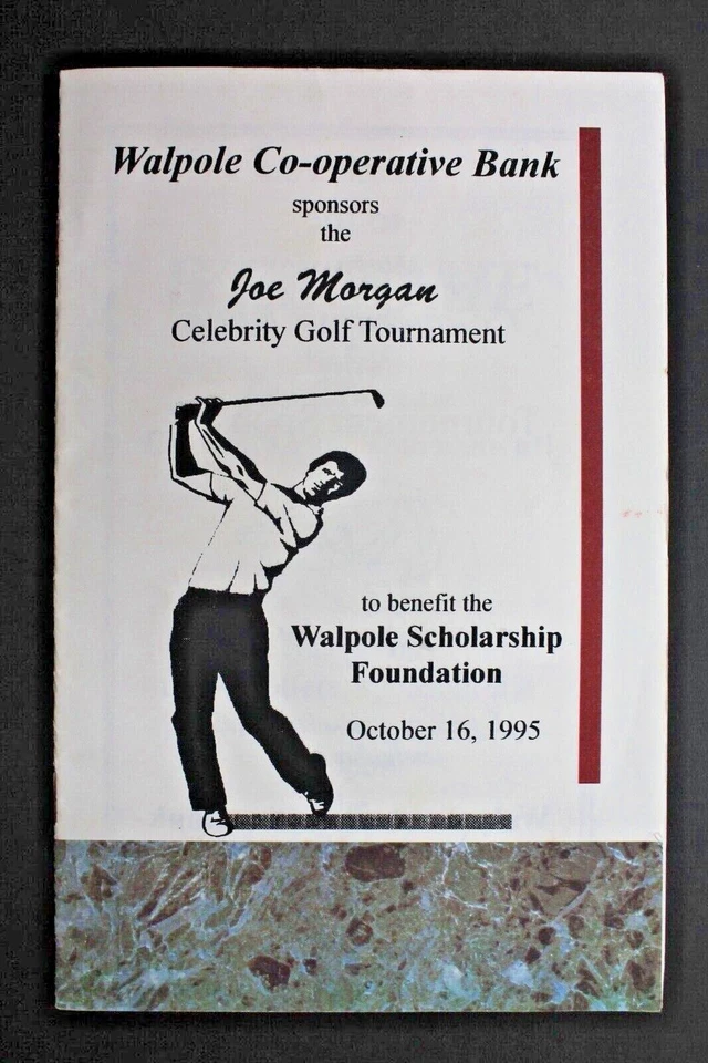 1995 Joe Morgan Golf Signed Tourney Program 8 Autographs CONLEY LEPCIO SISTI  - Image 3 of 4