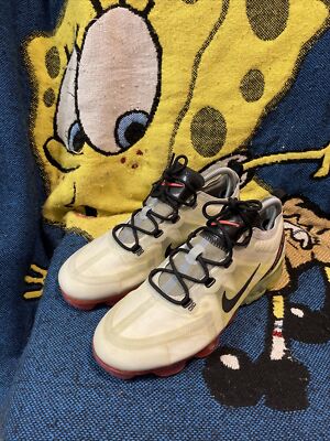 Nike Air VaporMax 2019 Pure Platinum Black Volt Sneaker Men Size  AR6631-007