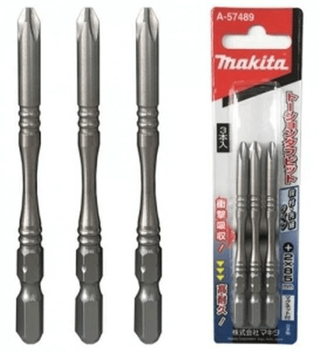 MAKITA A-57489 Silver Torsion Screw Bit 1/4" Hex PH 2 (Slim) 85mm kor - Picture 2 of 3