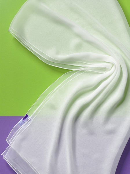 30 % Rabatt: Langschal, Chiffon, Reine Seide, 200 X 90 Cm !!, Naturweiß-image