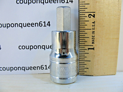 KOBALT 81997-0322, 1/2'' Drive Hex Bit Socket H10mm - Brand New
