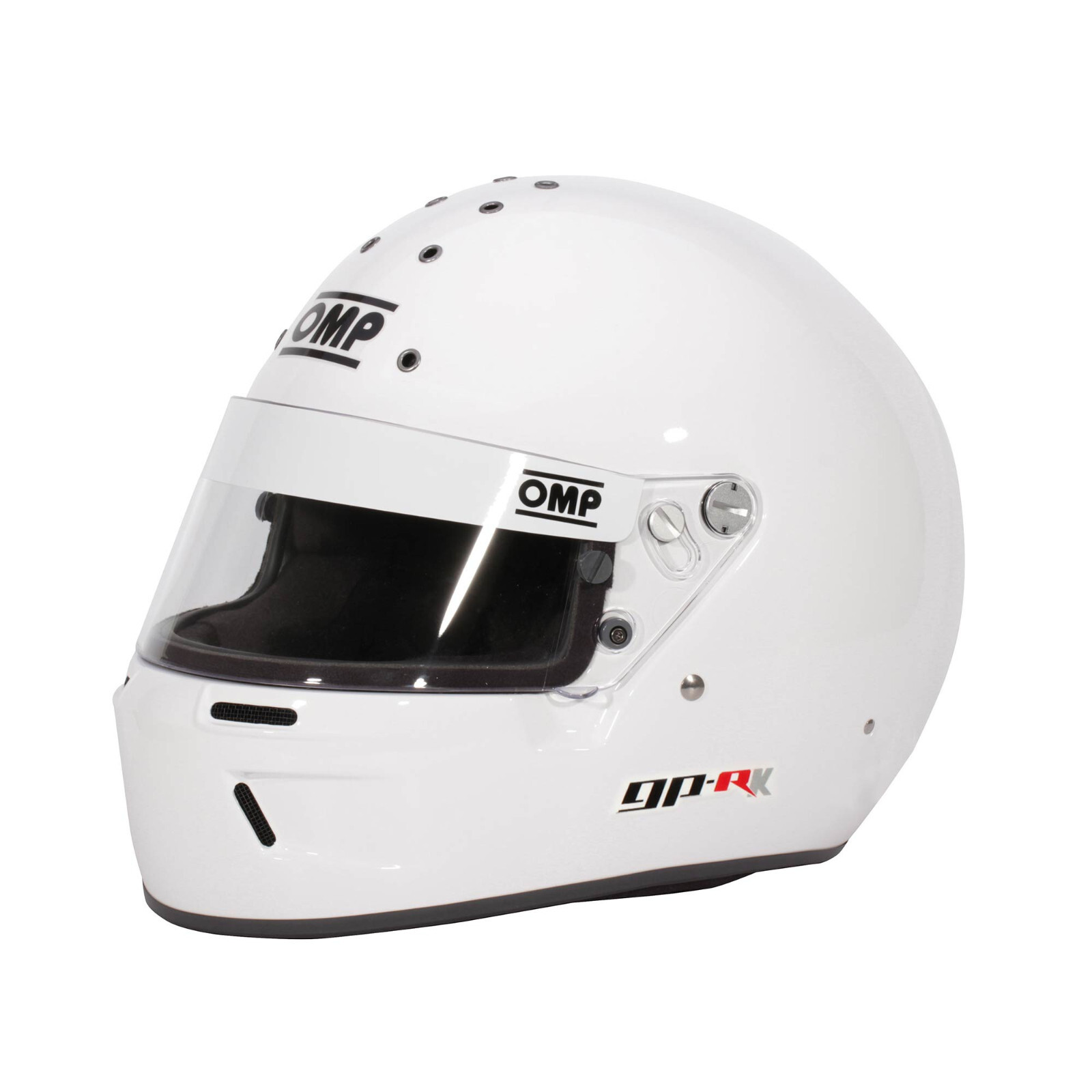 CASCO INTEGRALE KART BIANCO OMP RACING GP-R K SC799EK OMOLOGATO SNELL-K 2020