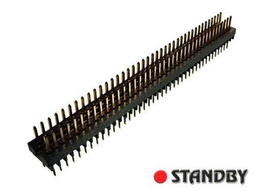 1pc Pin Header 2x40 double row straight 1,27mm x 2,54mm 1-103916-6 AMP - Bild 1 von 2