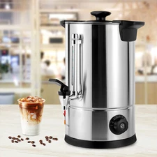 Commercial Grade Stainless Steel 8L/2.11gal Coffee Urn Coffee Maker Hot Water