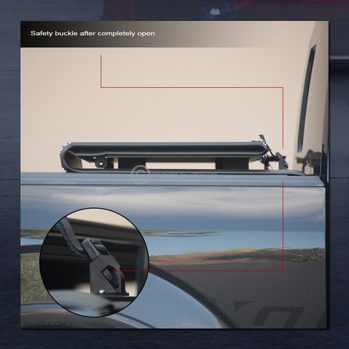 For 20042014 Ford F150 5.5'/66" Bed Lo Pro Aluminum Hard Tri Fold