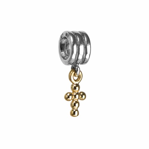 AUTHENTIC PANDORA TWO TONE CROSS 