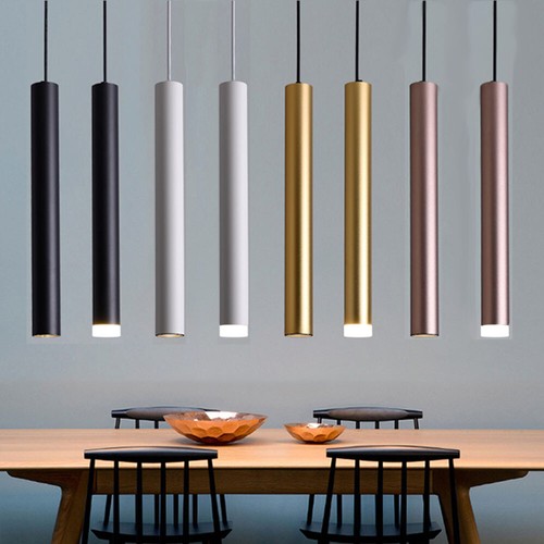 LED Pendant Long Tube Light Modern 