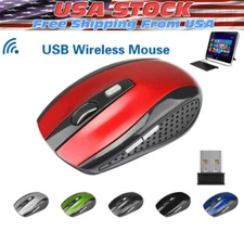 2.4GHz Wireless Optical Mouse Mice & USB Receiver For PC Laptop Computer DPI USA