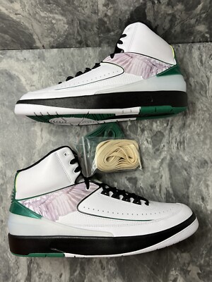 Nike Air Jordan 2 Retro H Wings White Black Green DZ7391 103 Men's