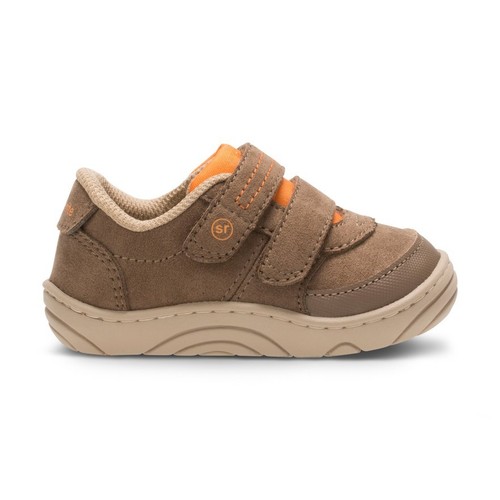 Stride Rite Kyle Tan Brown Shoes Sneakers Baby Infant Boy Size 3 NEW - Picture 3 of 4