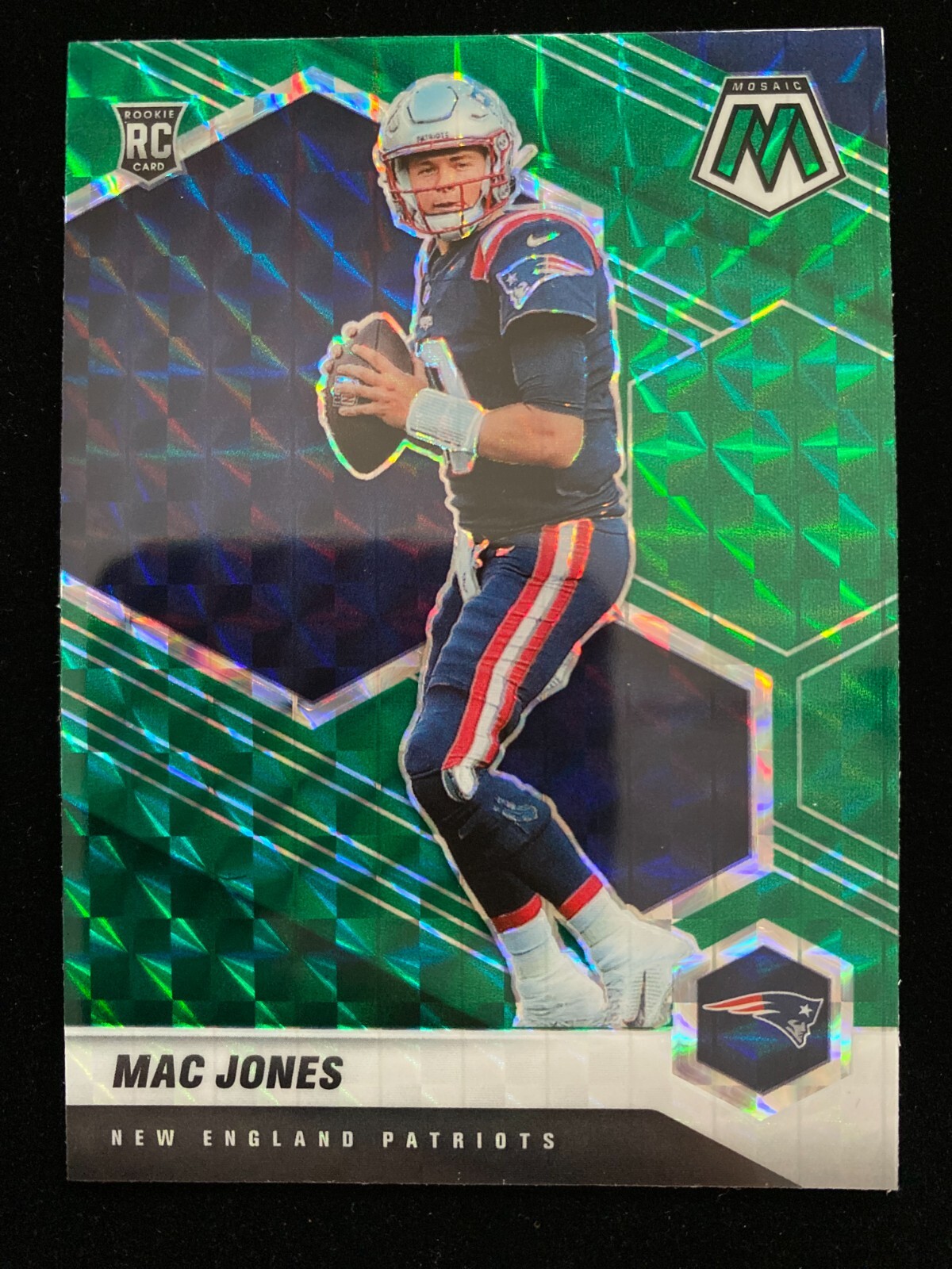 2021 Panini Mosaic MAC JONES Rookie GREEN MOSAIC PRIZM #306 Jaguars RC Alabama
