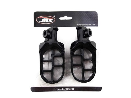 YAMAHA YZ490 83-89 JBS BLACK FOOT PEG SET LEFT RIGHT PAIR FOOTPEGS REST - Picture 3 of 4