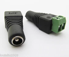 1pc 5.5x2.5mm CCTV DC Power Female Jack Connector new