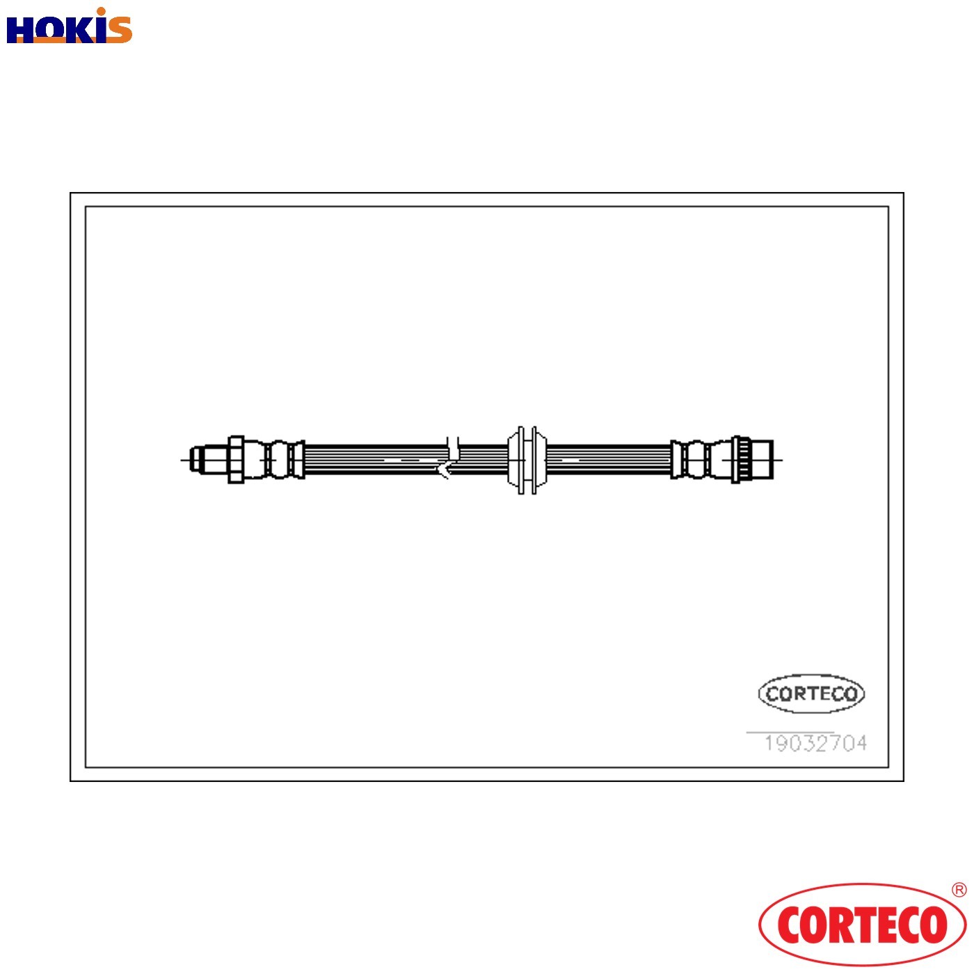 BRAKE HOSE 19032704 FOR MG ROVER 18 K4G 1.8L 18 K4F 1.8L 204D2 2.0L 4cyl 2.5L 75