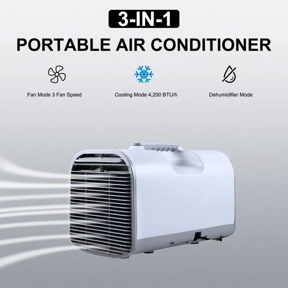 Portable Air Conditioners 4500 BTU Tent Air Conditioner Outdoor Camping RVS 220V - Image 3 of 4