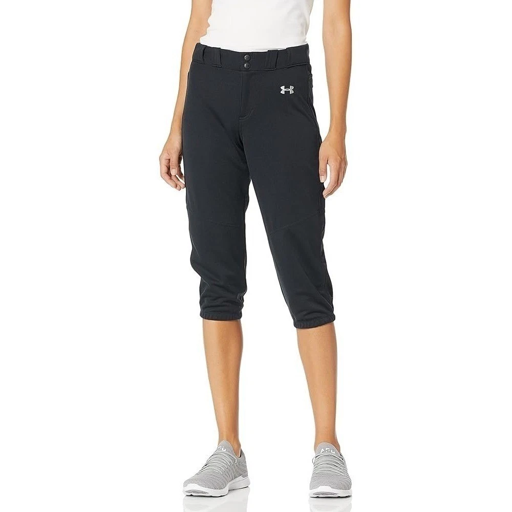 Neu mit Etikett Mädchen Under Armour kurz geschnittene Softballhose - Jugend XL - schwarz