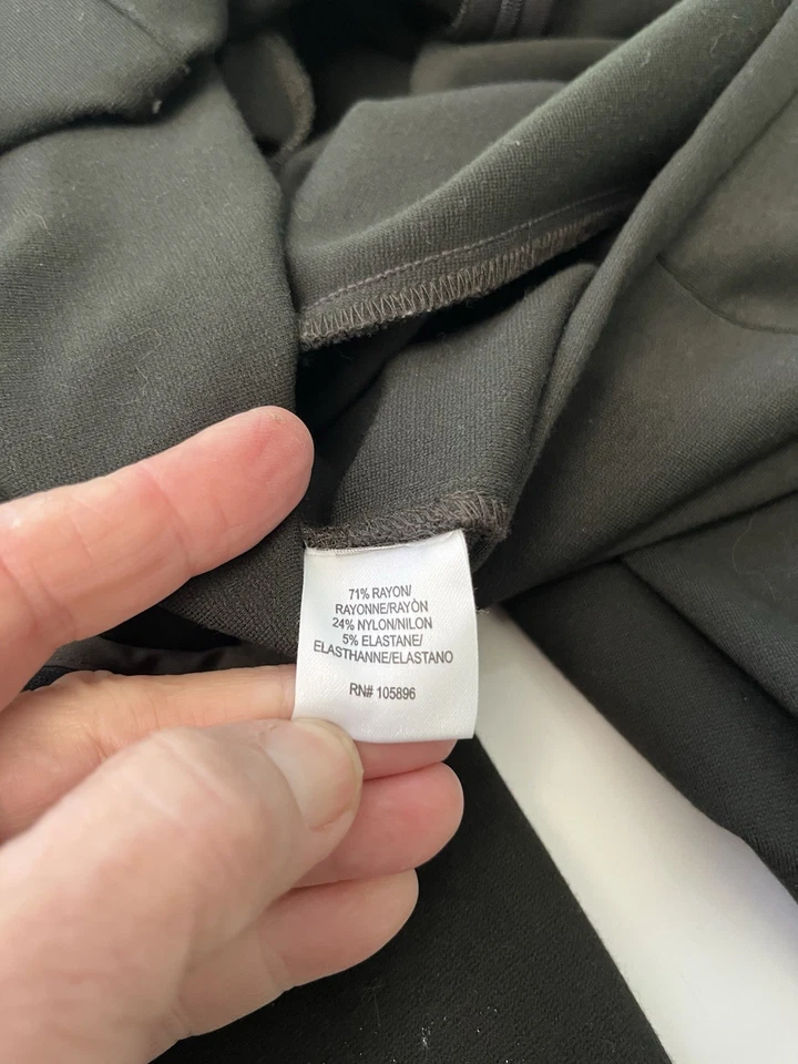 值得纽约新! Dk Forest 绿色 Ponte 针织侧拉链直筒裤 4 码 — 第 4/4 张图片