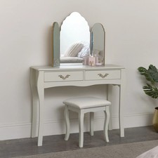 Dressing Table & Stool Set Elizabeth Ivory Range vintage style bedroom furniture