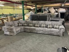 Verona 7 Seater L Shape Corner Sofa – Large Fabric Corner Sofa Suite – Modern LR
