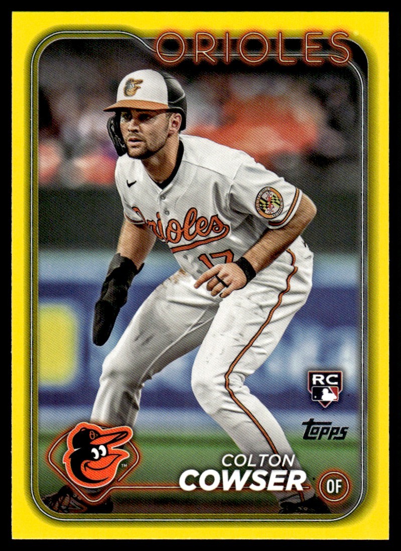 2024 Topps Yellow Colton Cowser Rookie Baltimore Orioles #257