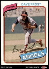 1980 Topps #423 Dave Frost Angels 7 - NM