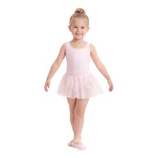 Capezio Pink Ballet Leotard Dress Tutu Girls Medium NWT Dancewear