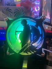 Custom 120mm Sung Jinwoo Computer Fan Grill 3D Printed Black Or White Cooling