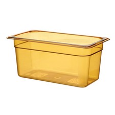 Cambro 36HP150 1/3 Size 6 in Amber HPan™ High Heat Food Pan