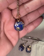 14k Gold Michael Anthony 3D Globe World Earth...