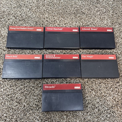 Sega Master system Game Lot Of 7 Tested - Picture 1 of 3