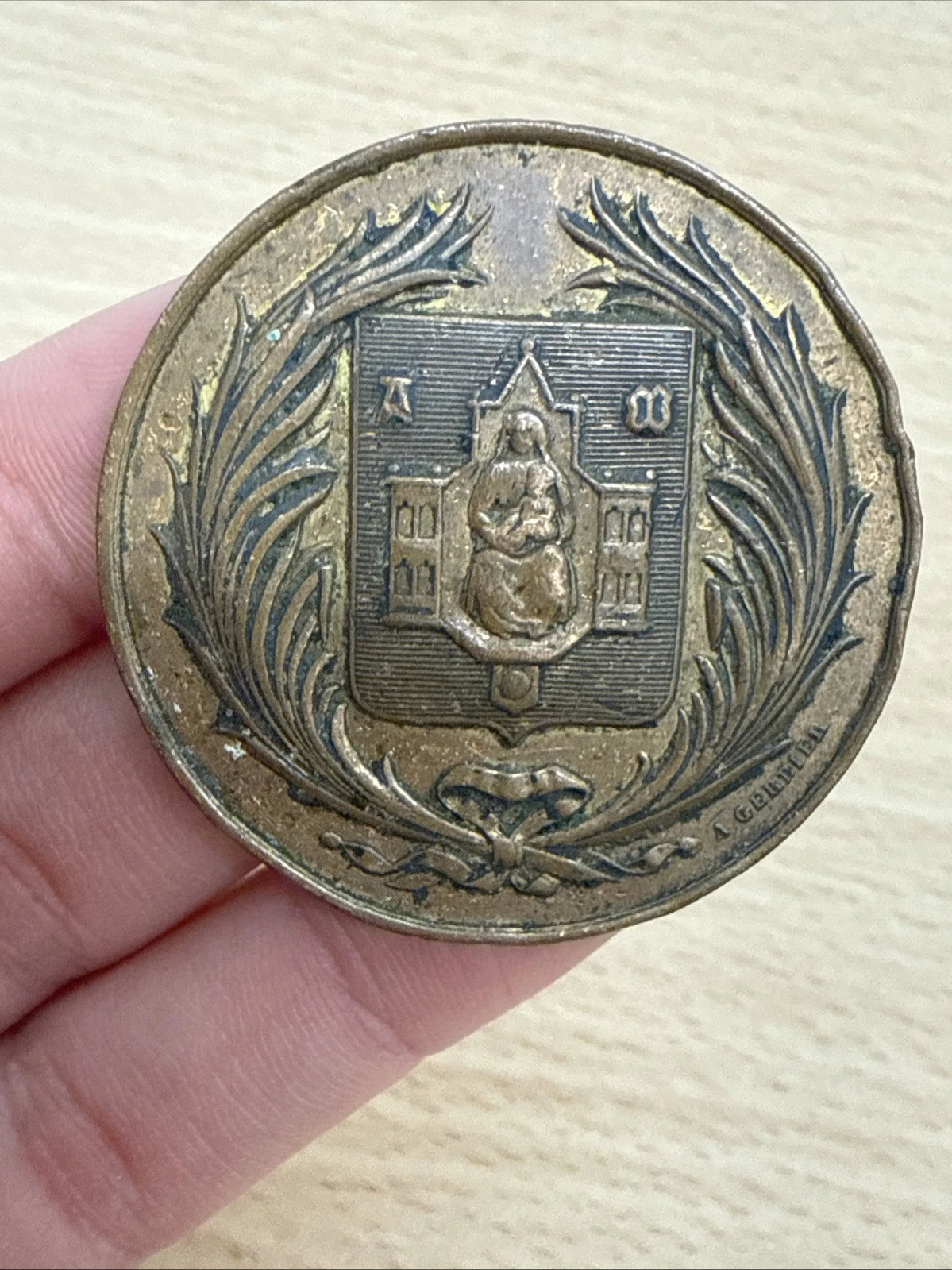 Médaille Ecole Des Beaux-Arts Montpellier En Bronze par A Grefier