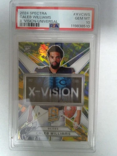 2024 Spectra - X-Vision Universal - Rookie - Caleb Williams #02/10 -  PSA 10