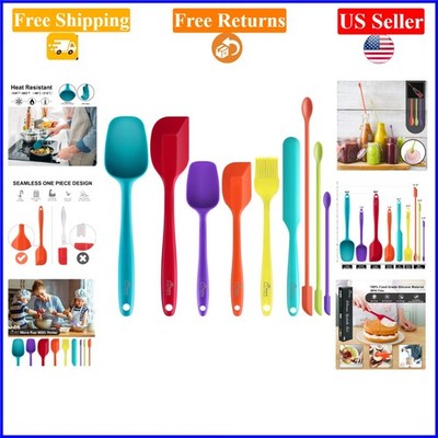 9-Piece Silicone Kitchen Utensil Set, Heat-Resistant, BPA-Free, Multi-Color