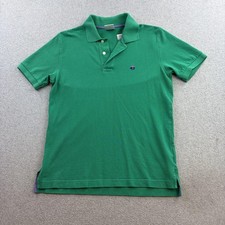 Brooks Brothers 346 Performance Polo Shirt Mens Small Green Slim Fit Logo Adult