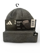 Adidas Unisex Fold Beanie, 2-pack Double Layer for Warmth 100 Acrylic