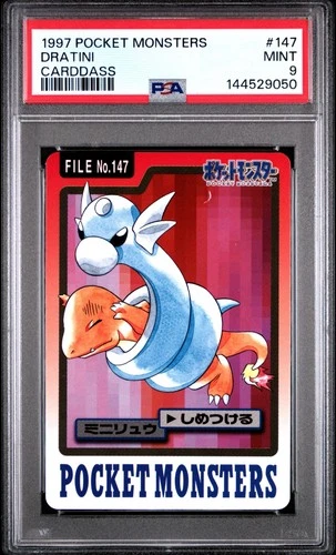 PSA 9 2026 CERT DRATINI CHARMANDER 1997 POCKET MONSTERS CARDDASS #147