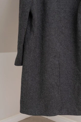 Aspesi Men's Grey Wool Solid Heavy Over Coat Size XL Made in Italy image 10