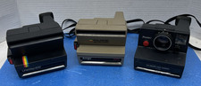 Lot of 3 Vintage Polaroid Camera's 600 Land Camera OneStep 600 Pronto Amigo Esta