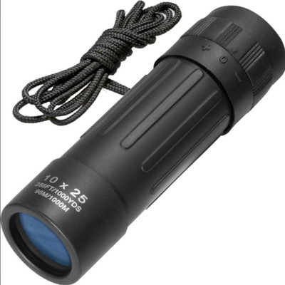 Barska Monokular Klare Sicht Mono 10x25-Schwarz