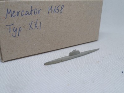 Modellschiff 1:1250 ++ Mercator M158 ++ Typ XXI