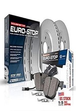 Power Stop ESK8219 Euro-Stop Front Brake Kit- Coated Brake Rotors & Ceramic