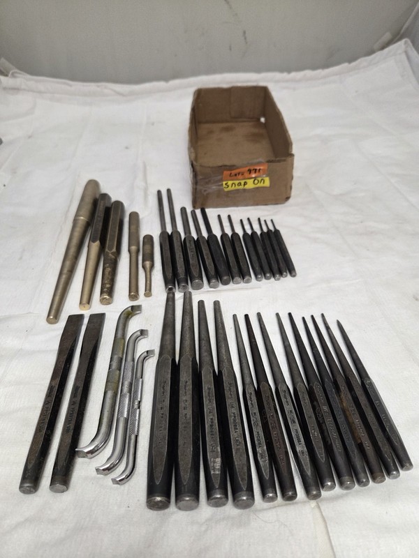 Snap-on Punch Chisel Drift Hook Pick Tool Lot PPC PPB USA Lot 971