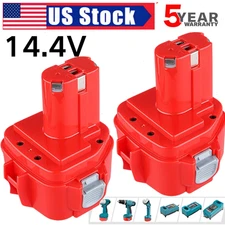2Pack 14.4 VOLT BATTERY For MAKITA 1433 1434 1435 1420 1422 1435F 14.4V Cordless
