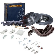 DENCKERMANN Bremsscheiben 300mm Bel&auml;ge WAKO Bremsbacken Hinten f&uuml;r MERCEDES W212