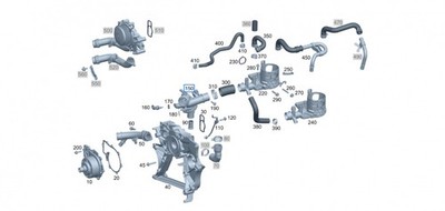 original Mercedes-Benz Thermostat OM 651 A6512002800