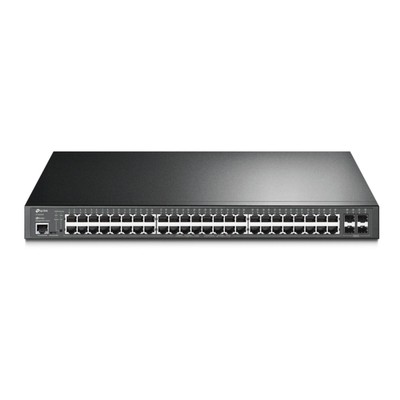 TP-LINK JetStream 52-Port Gigabit Switch L2+ Managed mit 48-Port PoE+, 4 SFP Sl