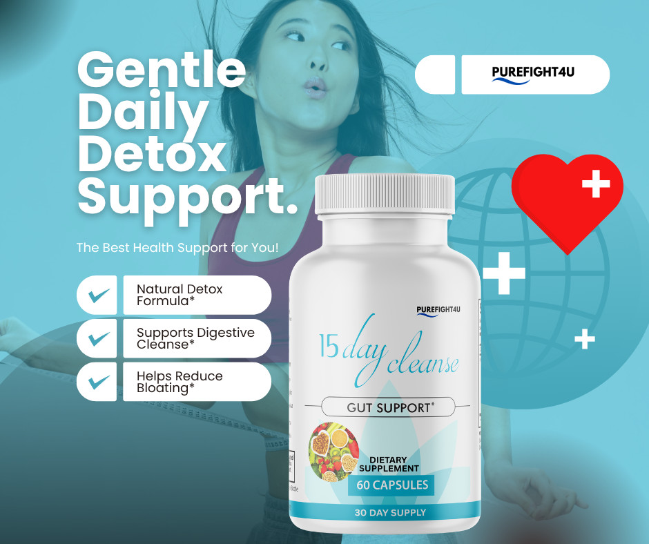 15 Day Cleanse Supplement Support for Cleansing and Gut Detox - 6 Bottles