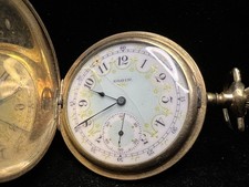 1907 Elgin 15J Grade 314 Model 2 Pocket Watch Gold Filled Ornate Hunter Case 12s